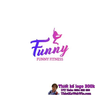 Thiết kế logo nhảy Zumba FUNNY FITNESS