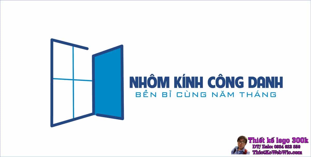 Thiết kế logo nhôm kính Công Danh, GIÁ RẺ 300K ĐẸP CHUYÊN NGHIỆP - WIO