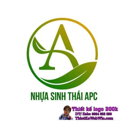 Thiết kế logo nhựa tái chế Nhựa sinh thái APC