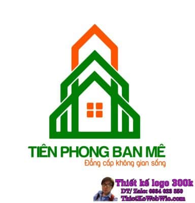 Thiết kế logo nội thất và nhôm kính Tiên Phong Ban Mê