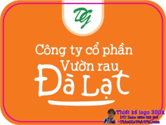 Thiết kế logo nông nghiệp Cổ phần Vườn rau Đà Lạt