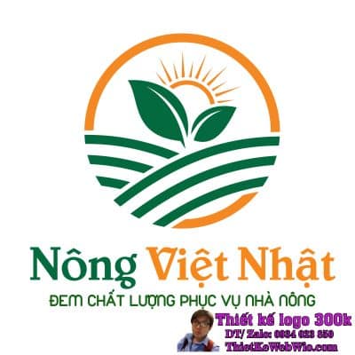 Thiết kế logo nông nghiệp Nông Việt Nhật