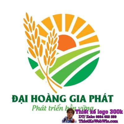 Thiết kế logo nông sản Đại Hoàng Gia Phát