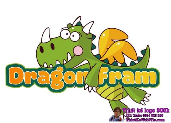 Thiết kế logo nông trại Dragon Farm