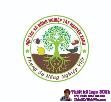 Thiết kế logo phân bón Tây Nguyên Xanh