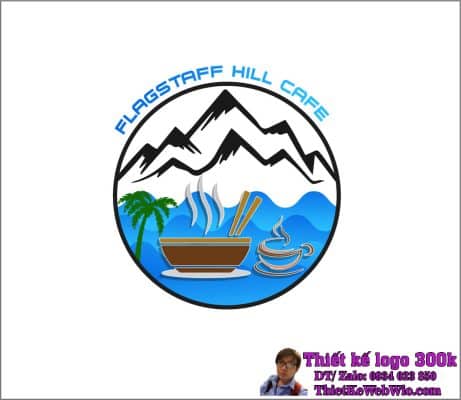Thiết kế logo phở Hill Cafe