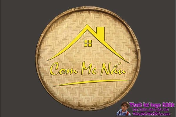 Thiết kế logo quán ăn CƠM MẸ NẤU
