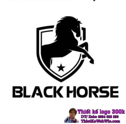 Thiết kế logo quần áo BLACK HORSE