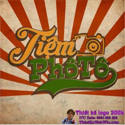 Thiết kế logo quán cà phê Tiệm Phô Tô