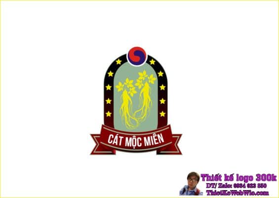 Thiết kế logo sâm nấm Cát Mộc Miên