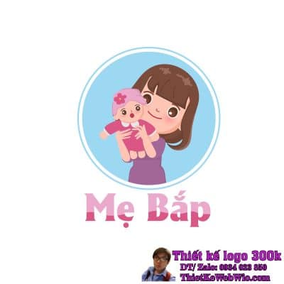 Thiết kế logo sản phẩm mẹ và bé Mẹ Bắp