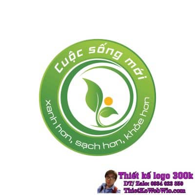 Thiết kế logo sản phẩm nông nghiệp Cuộc sống mới