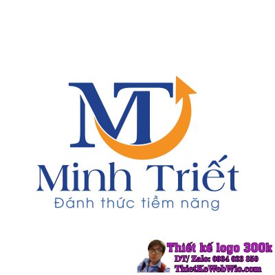 Thiết kế logo sinh trắc vân tay Minh Triết