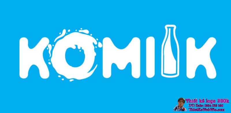 Thiết kế logo sữa KOMILK