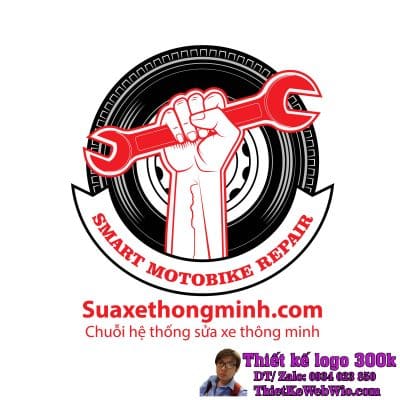 Thiết kế logo sửa chữa cơ khí Motobike Repair