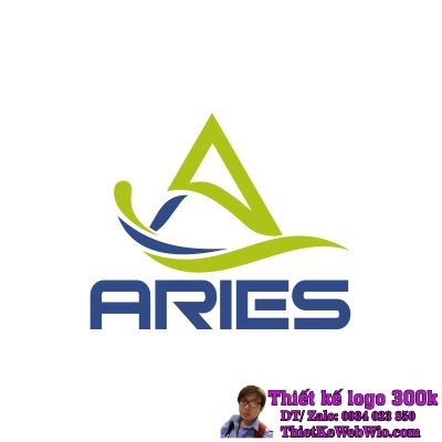 Thiết kế logo tàu biển Aries
