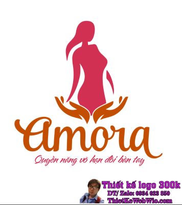 Thiết kế logo thẩm mỹ viện quốc tế Amora