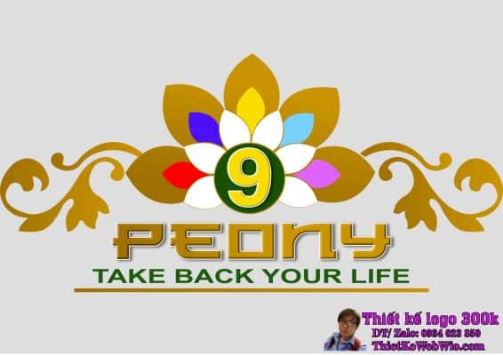 Thiết kế logo thảo dược PEONY 9
