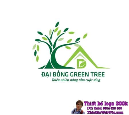Thiết kế logo thi công cảnh quan sân vườn Đại Đồng Green Tree