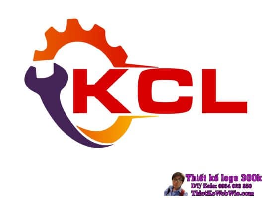 Thiết kế logo thiết bị điện điện tử cơ khí KCL