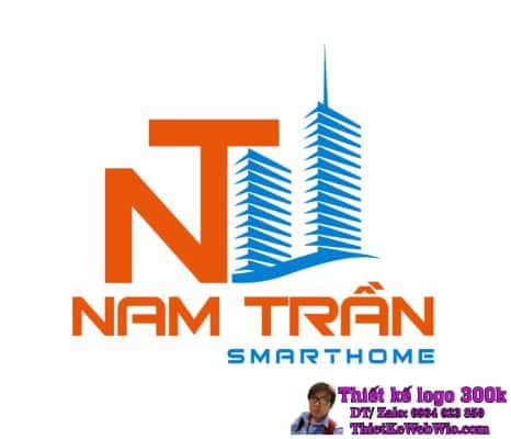 Thiết kế logo thiết bị thông minh NT Nam Trần SmartHome