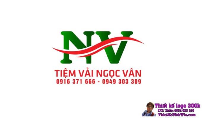 Thiết kế logo thời trang NV Ngọc Vân