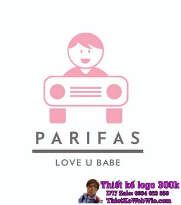 Thiết kế logo thời trang trẻ em PARIFAS