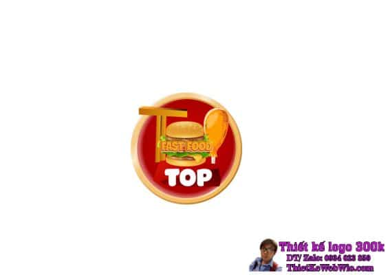 Thiết kế logo thức ăn nhanh TOP
