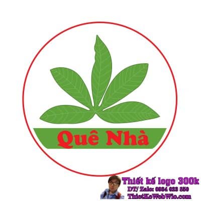 Thiết kế logo thực phẩm Bánh bột lọc Quê Ta