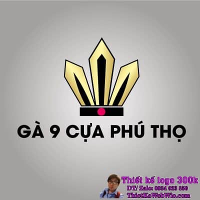 Thiết kế logo thực phẩm Gà 9 cựa Phú Thọ