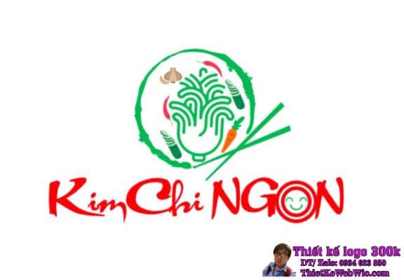 Thiết kế logo thực phẩm KimChi NGON