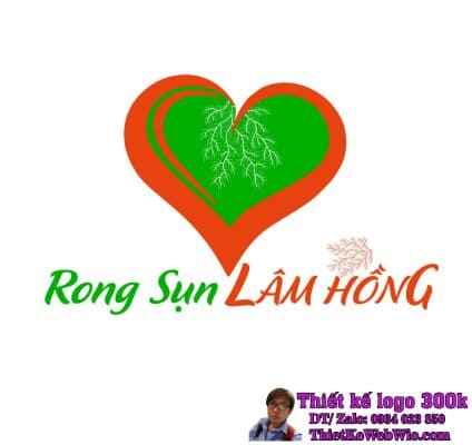 Thiết kế logo thực phẩm Rong sụn L M HỒNG