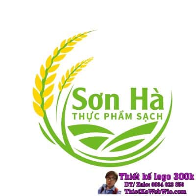 Thiết kế logo thực phẩm sạch Sơn Hà