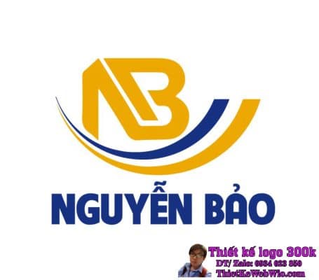 Thiết kế logo thương mại NB NGUYỄN BẢO