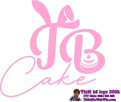 Thiết kế logo tiệm bánh kem T.b cake