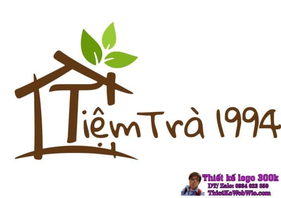 Thiết kế logo tiệm trà 1994