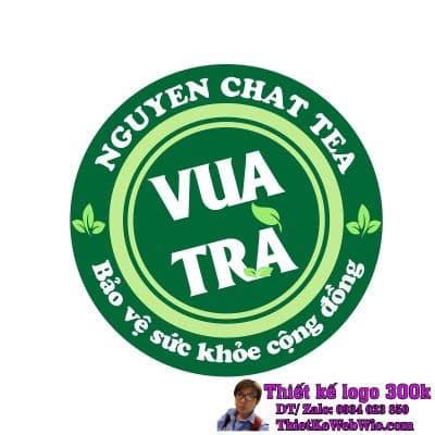 Thiết kế logo trà VUA TRÀ