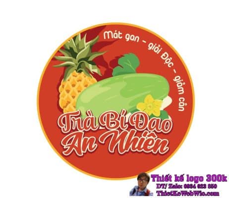 Thiết kế logo trà bí đao An Nhiên