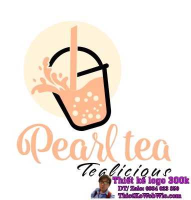 Thiết kế logo trà sữa Pearl Tea