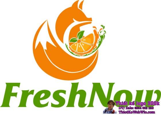 Thiết kế logo trái cây rau củ Con Cáo