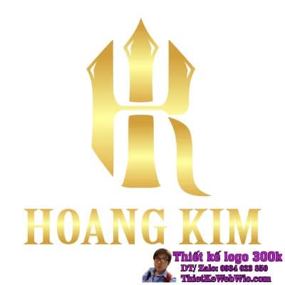 Thiết kế logo trang sức Hoàng Kim