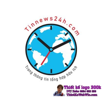 Thiết kế logo trang thông tin tổng hợp Tinnews24h