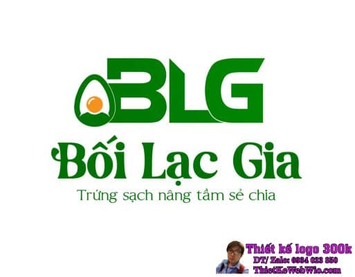 Thiết kế logo trứng gia cầm Bối Lạc Gia