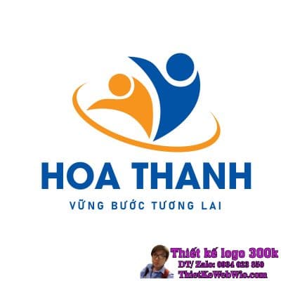 Thiết kế logo trung tâm ngoại ngữ và du lịch Hoa Thanh Academy