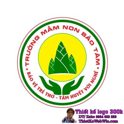 Thiết kế logo trường mầm non Bảo Tâm