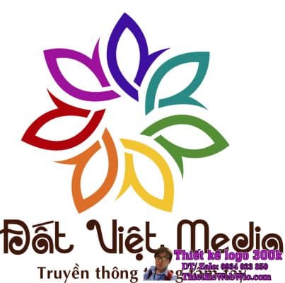 Thiết kế logo truyền thông Đất Việt Media