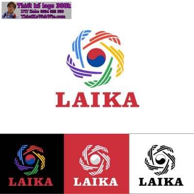 Thiết kế logo tư vấn du học Hàn Quốc Laika