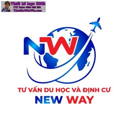 Thiết kế logo tư vấn du học và định cư New Way
