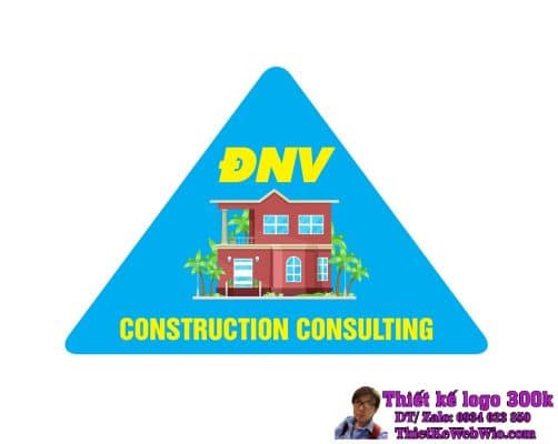 Thiết kế logo tư vấn xây dựng ĐNV