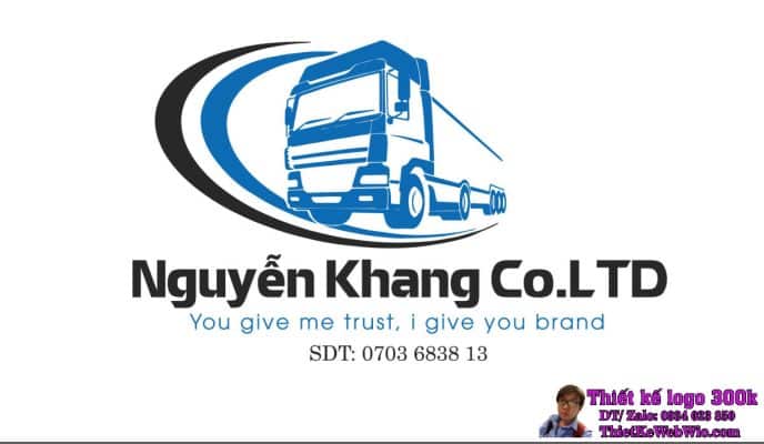 Thiết kế logo vận tải Nguyễn Khang